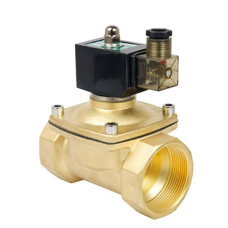 Électrovanne à Eau 1-1/4" IP65 Laiton Normalement Fermée DN32 - Étanchée 24V 12V 220V 110V BSP-24VDC-NBR-SEAL