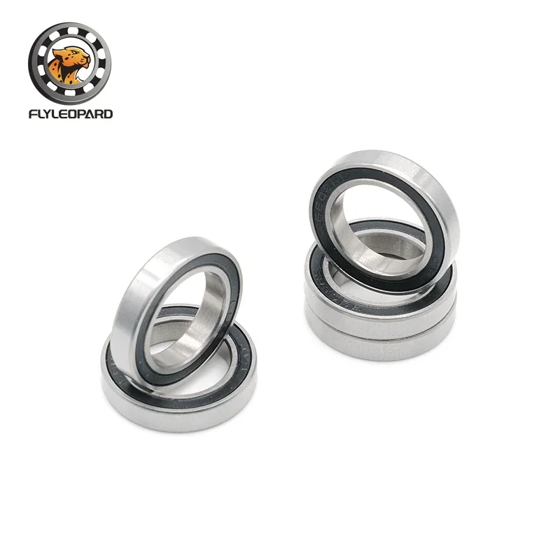 2PCS 6803 2RS Bearing 17x26x5 mm ABEC-7 Metric Thin Section 61803RS 6803 RS Ball Bearings