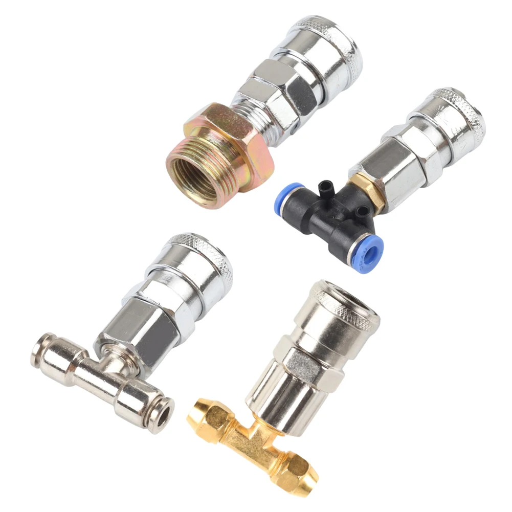 1PC Three-way Straight Through Joint Pneumatic Tank Connector Pneumatic Fitting For Trucks And Trailers Pneumatic Fitting Tools