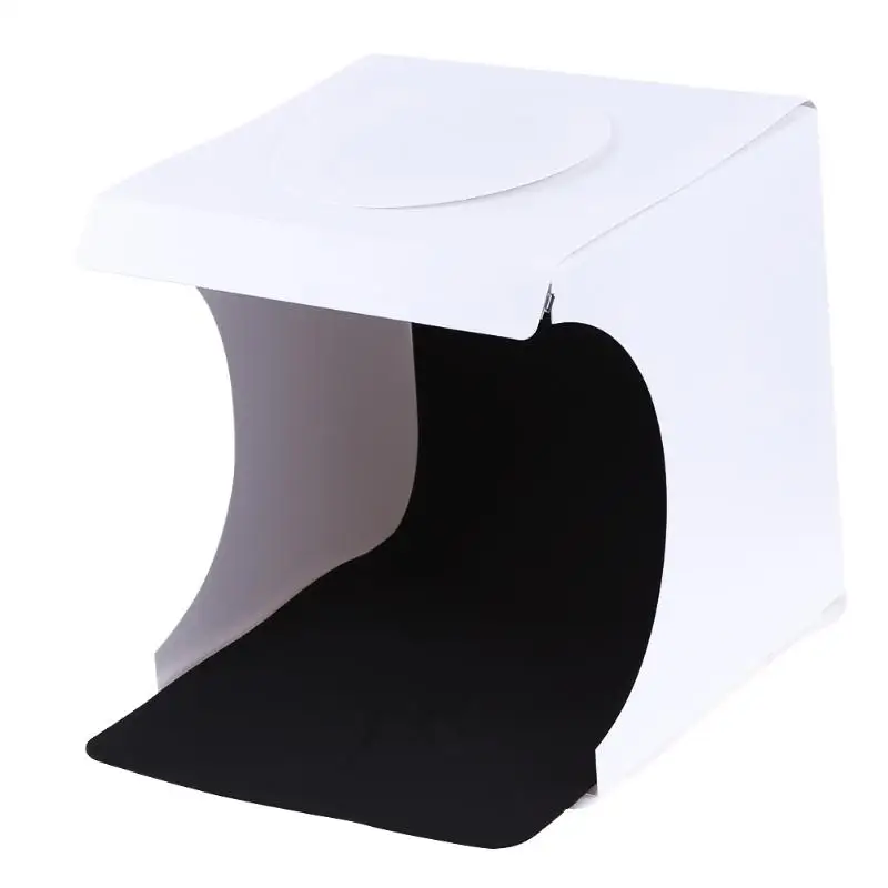 Mini Studio Foldable Photo Softbox Light Photography Box Tabletop Shooting Tent Built In LED Light 22x23x24cm Soft Box images - 6