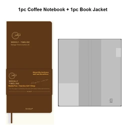 Kinbor Undated A5 Self - Discipline Planner and Organizer (Brown Notepad Set)