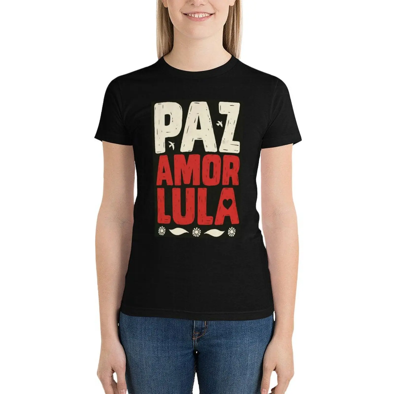 

Lula08 T-Shirt oversized Short sleeve tee summer tops tops for Women