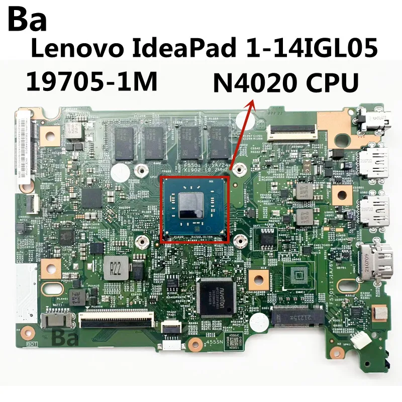 

For Lenovo IdeaPad 1-14IGL05 Computer Motherboard 19705-1M , N4020 CPU