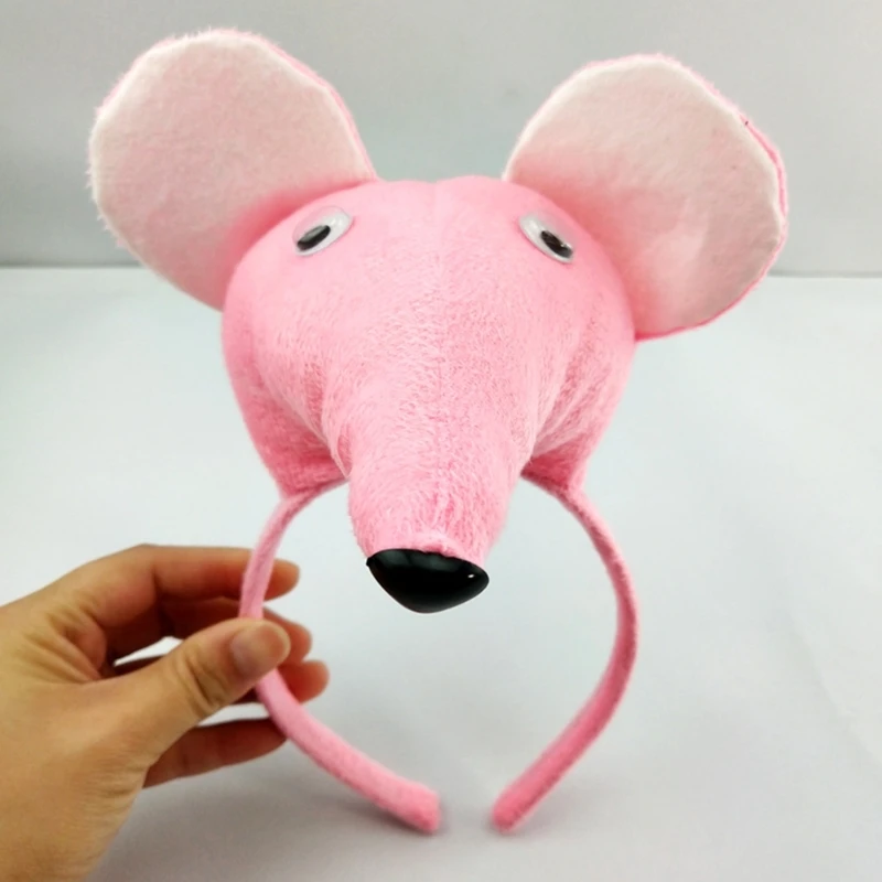 Children Mouse Costume Hairband Bowtie Tail Costume Set CarnivalParty Photoshoots Props Stage School Play