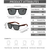 KAROS lunettes de soleil hommes/femmes polarisées carré miroir marque Design luxe UV400 parasol unisexe pêche conduite cyclisme randonnée 6
