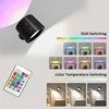12 colors Timeable Led Wall Lamp Touch Remote USB Recharge Rotatable Wireless Portable Night Light Bedside Bedroom Reading Lamp 1