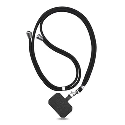 Universal Phone Lanyard with Adjustable Nylon Neck Strap (Black)
