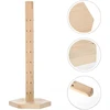 1pc Wood 360° Rotate Lollipop Holder Decorative Round Hole Earrings Display Stand Candy Holder 360 ° Lollipop Display Earrings 3