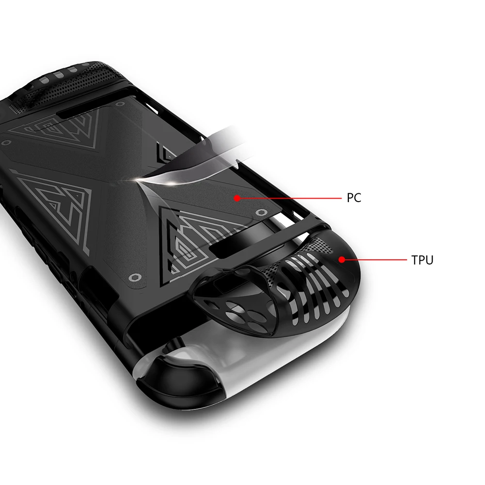 TPU Case for Nintendo for Switch 2 Console Ergonomic Handle Grip Cover Shockproof Protective Cover Anti-Scratch Skin Case Cover