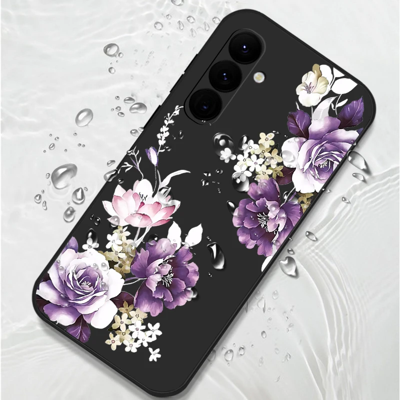 Purple Peony Flower Phone Case Cover