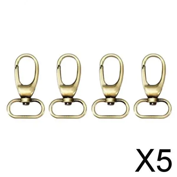 

5x4 шт. застежки-карабины Сделай Сам сумка брелок для ключей крючок фурнитура