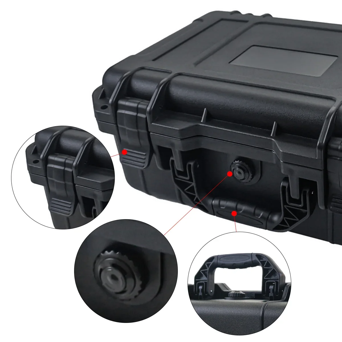 1pc Waterproof Hard Carry Case With Pre-cut Sponge - Image 5