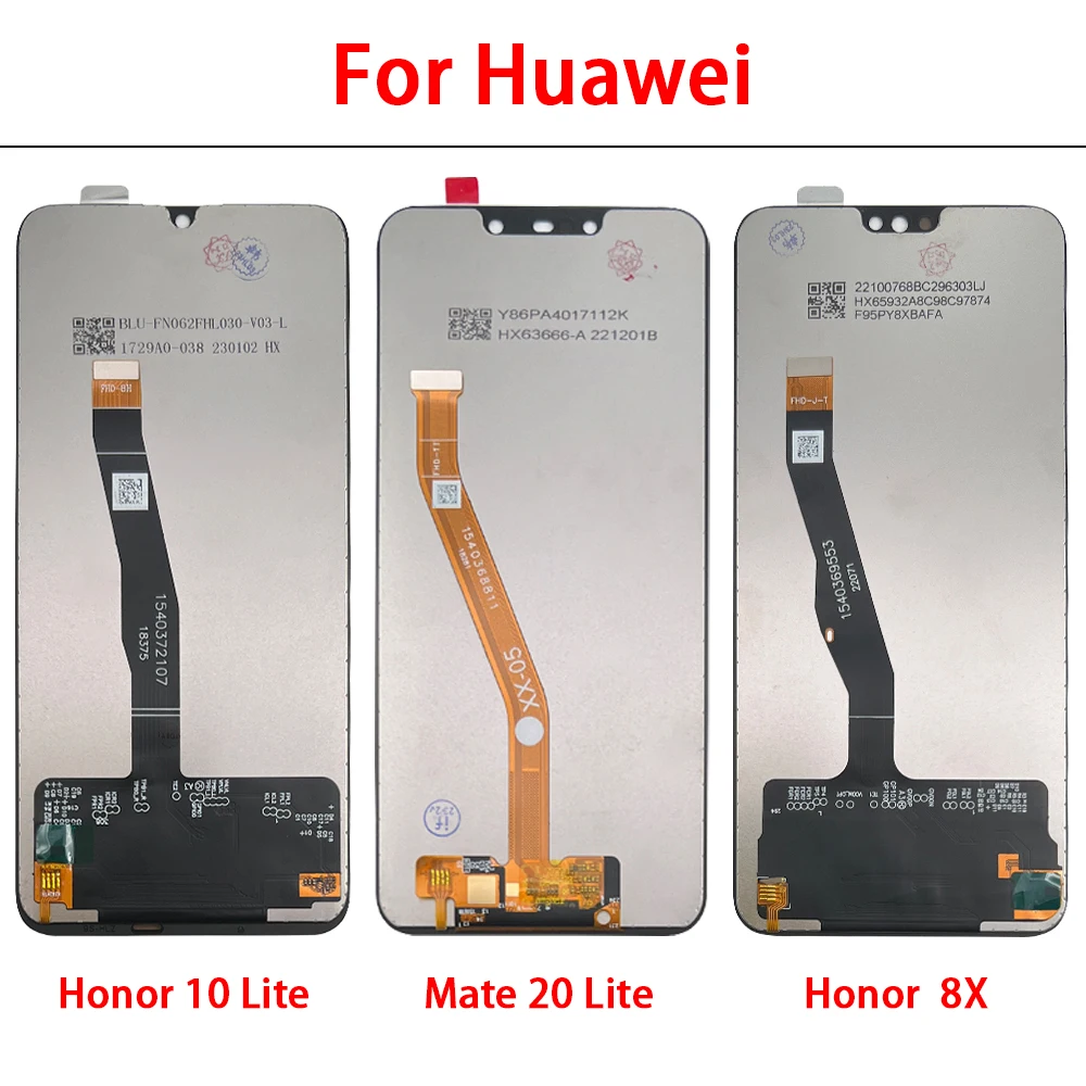 

5PCS For Huawei Honor 8 / Honor 10 Lite / Mate 20 Lite Test High Quality LCD Display Touch Screen Digitizer Assembly Replacement