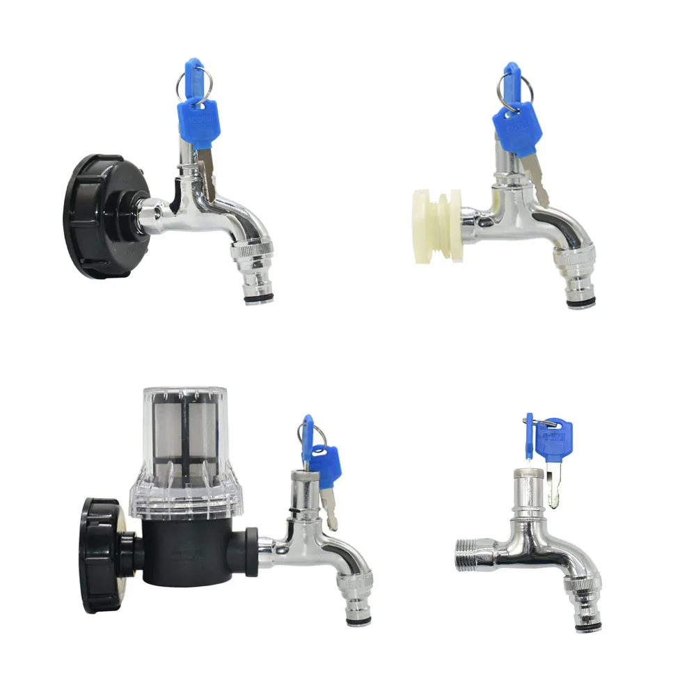 

IBC Adapter 80 Mesh Filter S60 Thread Stainless Steel Prefilter Garden Irrigation System Faucet Strainer Filtration With Keys