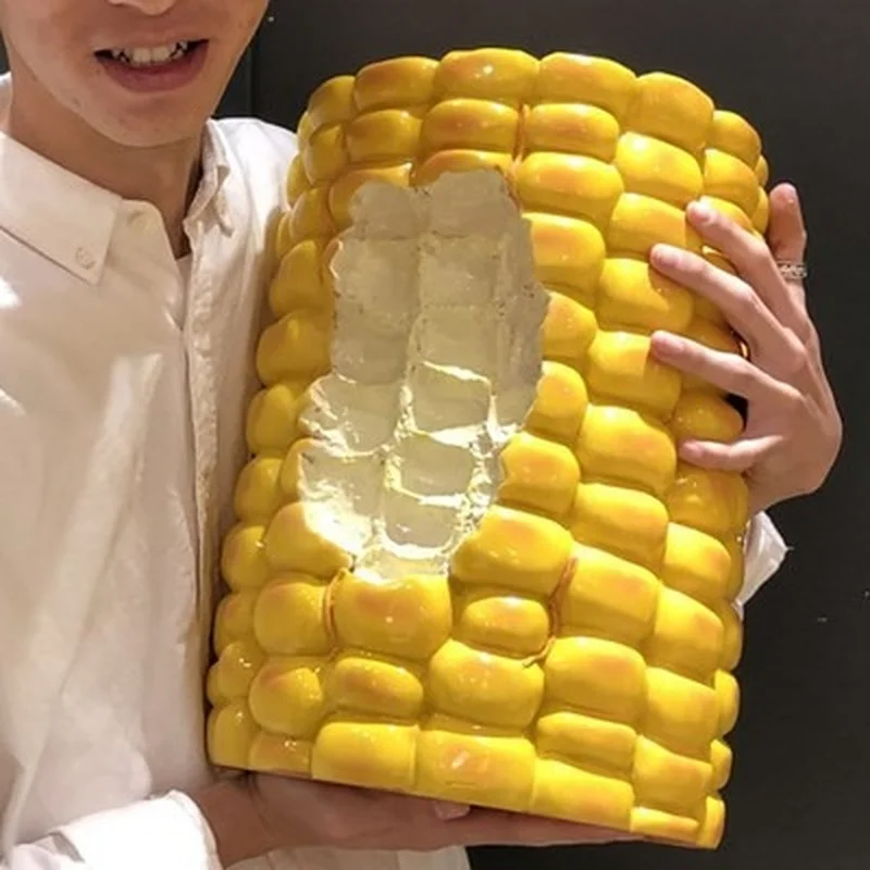 Creative corn Stool Footstool Footstool Family Indoor Living Room Floor Ornaments Home Soft Decoration Furnishings