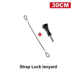 Stainless Steel Anti - Lost Lanyard Tether with Wire Rope Straps (30/60CM) - 2 in 1 set