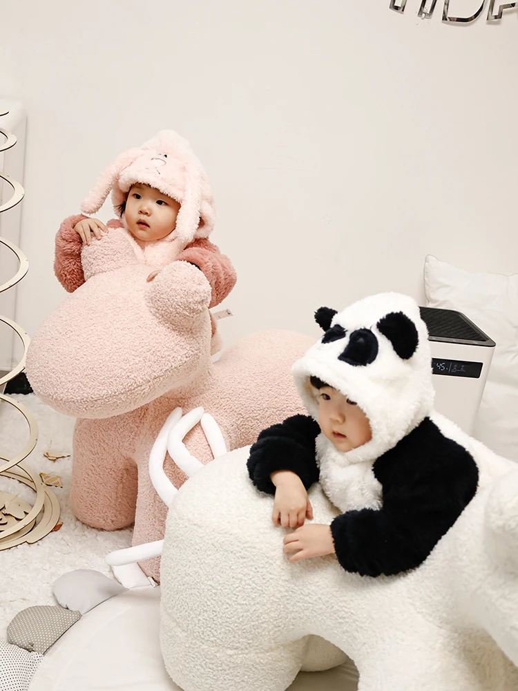 Home Furniture Armchairs Pony Chair Outdoor Children's Low Stool Small Sofa Cartoon Animal Ornaments Living Room Accessories