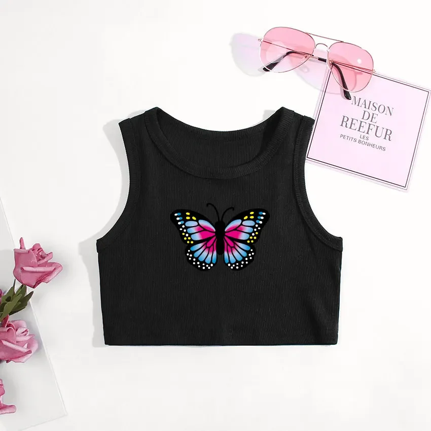 Girls Sleeveless Shirts Sleeveless Tops for Kids Summer Children T-shirts Baby Tank Tops Camisoles Toddler Undershirts Clothes kids tops