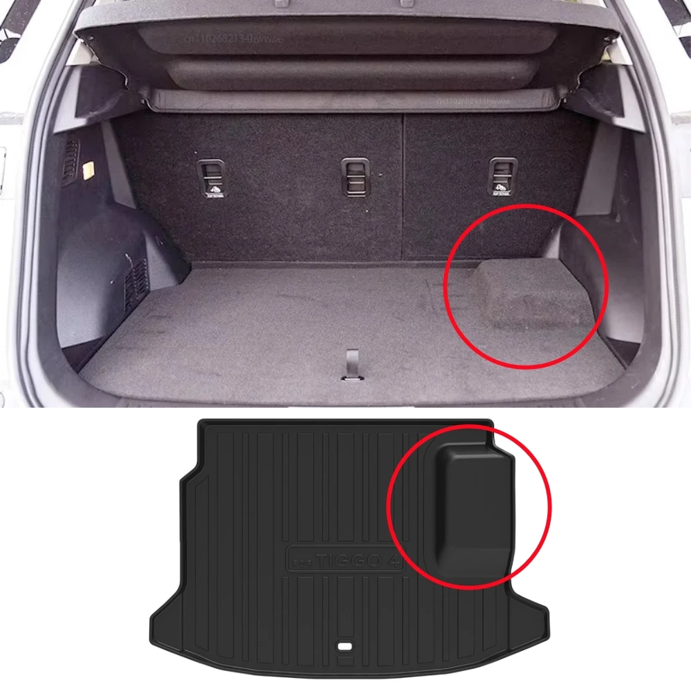 Chery Tiggo 4 Pro / Cross / Hybrid TPE Floor & Boot Mat Set with Sill Strips view 2