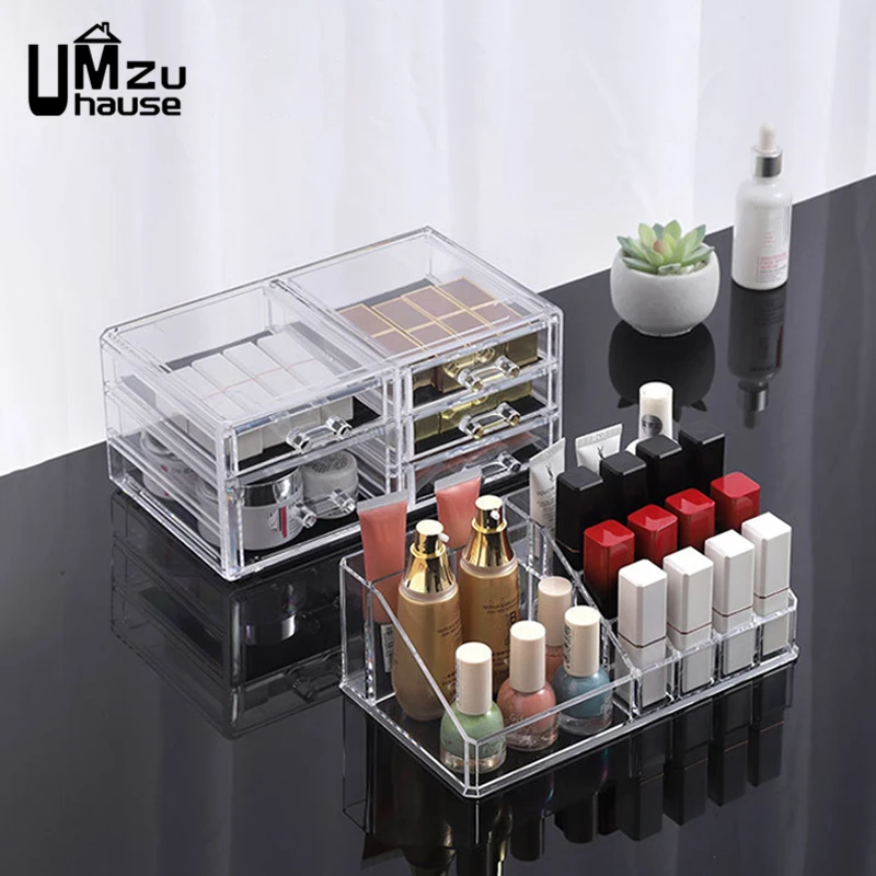 Acryl Aufbewahrungsbox Mit 2 Schubladen – Transparent, Stapelbar & Perfekt Für Schmuck, Kosmetik & Co.