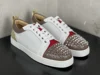 Fashion white black women's men's loafers comfortable flat high heels men's lace-up rivet casual shoes 1