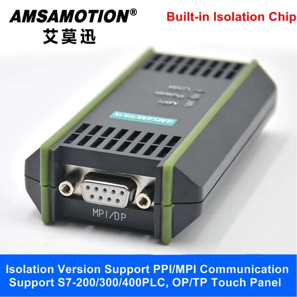 6GK1 571-0BA00-0AA0 USB-MPI PPI İzoleli Versiyon Ağ PC Adaptörü, S7-200/300/400 PLC Programlama Kablosu 0BA00 için