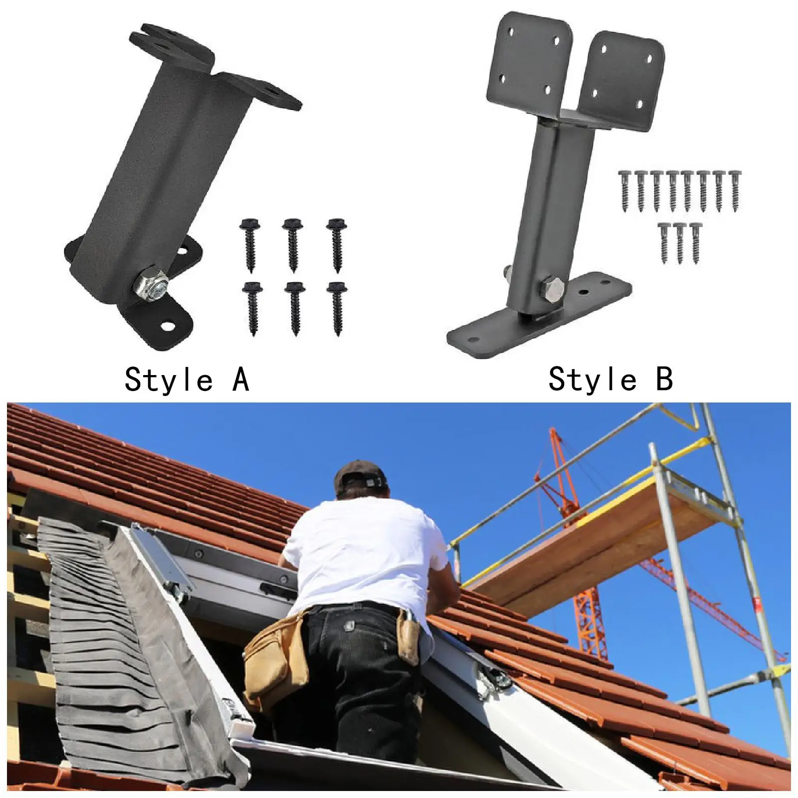 Pergola 지붕 라이저 빔 브래킷, 각도 조절 가능, 스테인레스