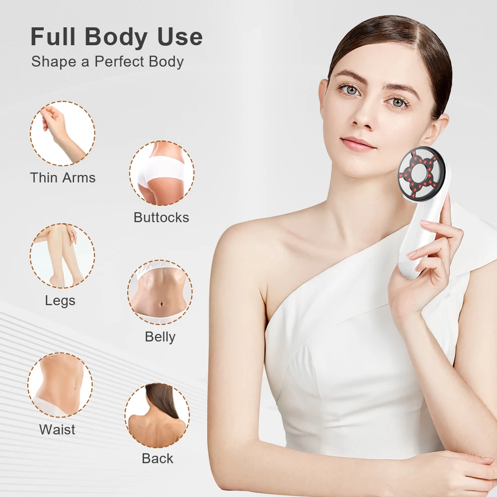 Cordless Electric Body Slimming Massage 5 in 1 Cellulite Massager Remover Body Sculpting Machine for Belly Waist Arm Leg Butt
