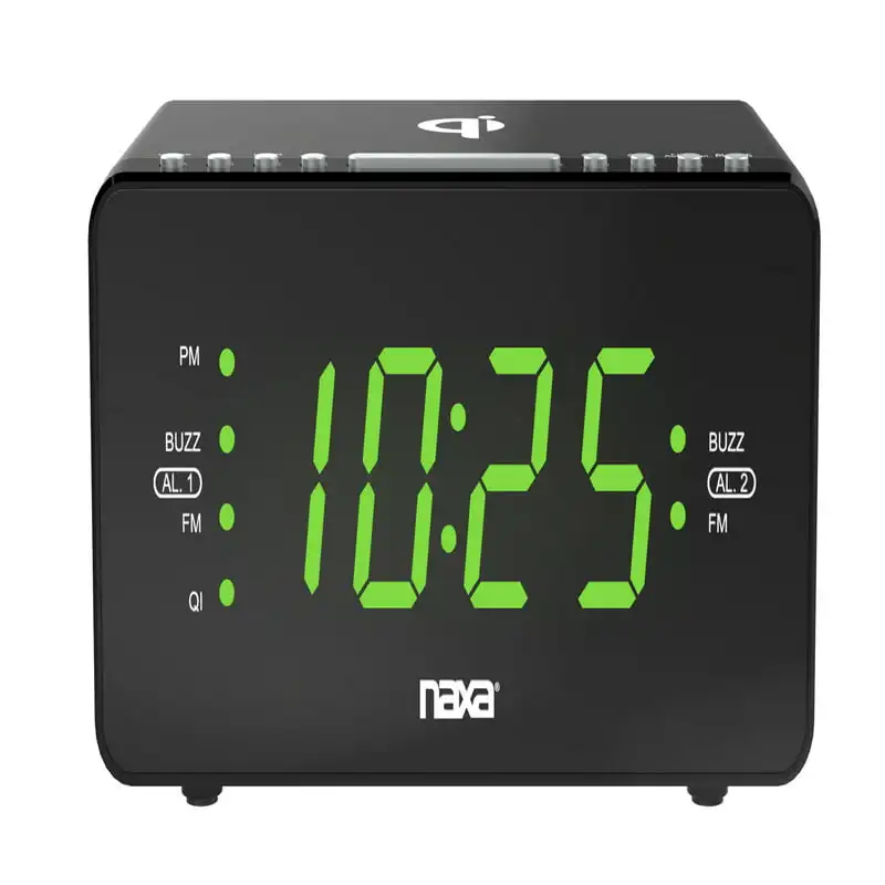 

Clock with Qi Wireless Charging Function Alarm clocks Led clock Clock with projector Desk clock Melting clock Digital calendar A