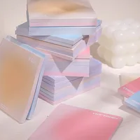 50 Sheets Gradient Sticky Notes Posits Stationery Paper Stickers Posted It Memo Notepad Notebook School Office Message Sticker 1