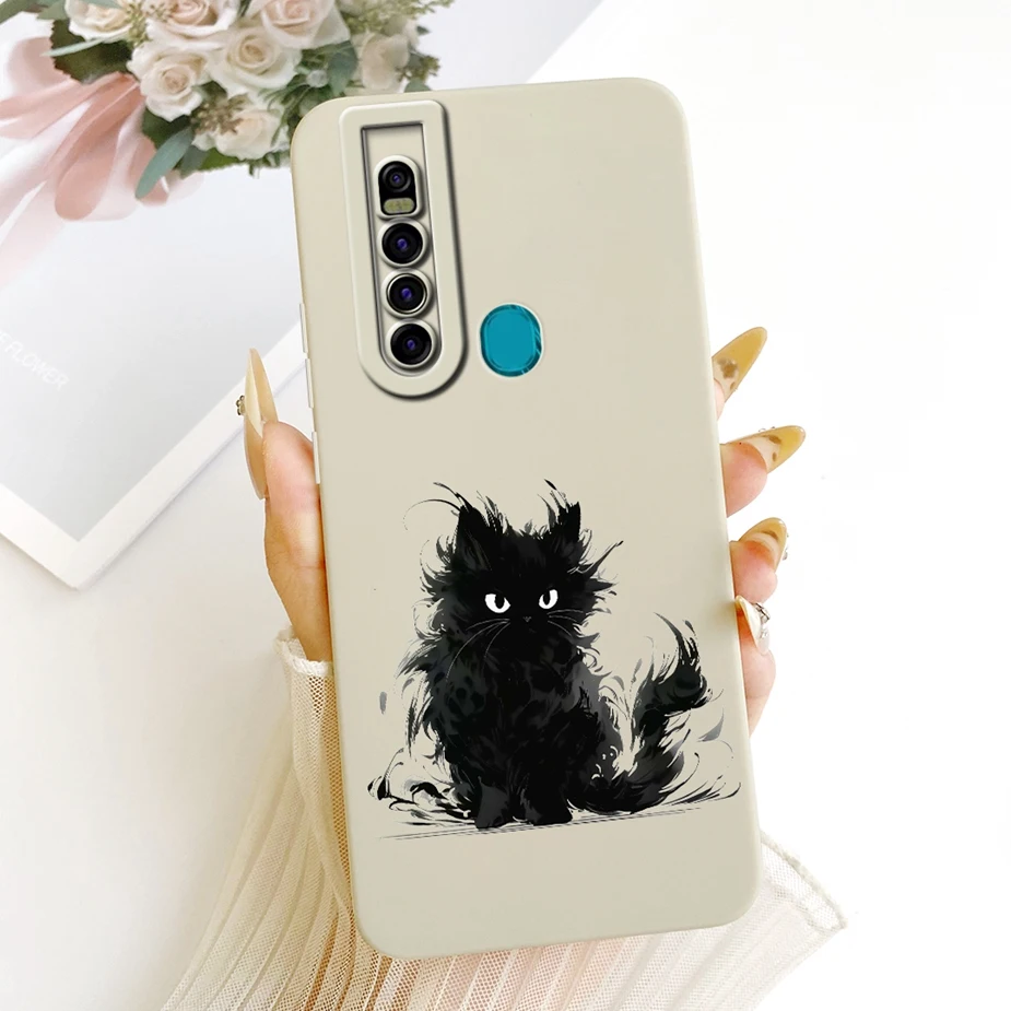 Cute Cat Panda Cartoon Soft Silicone Case Cover