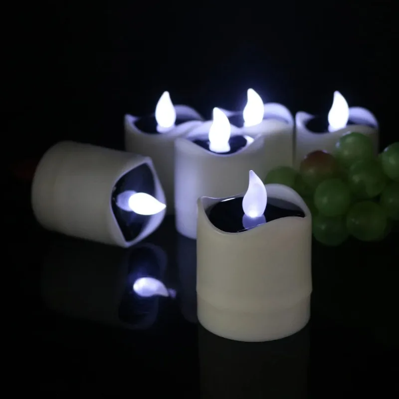 Waterproof Solar LED Candle Lamp for Home Decoration
