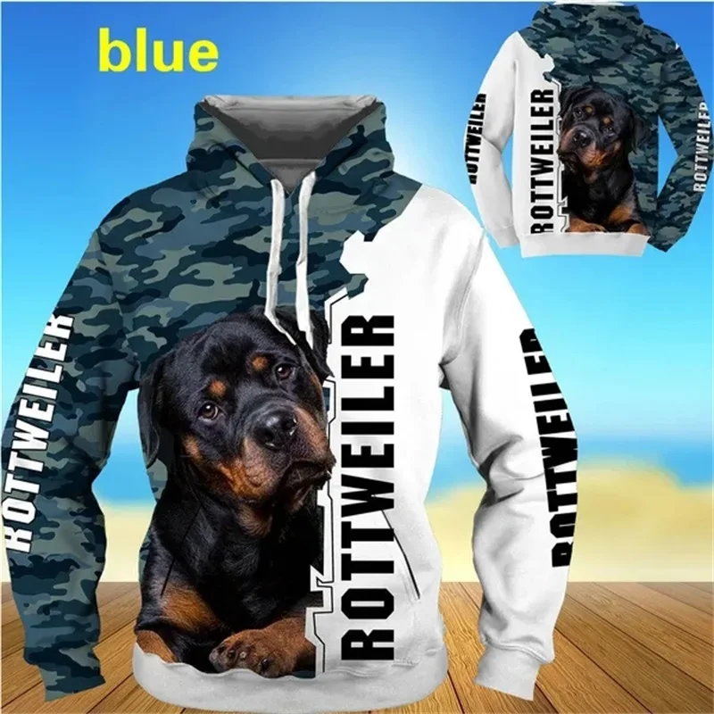 thumbnail image 1 of Sudadera con capucha con estampado 3D de animales y perro rottweiler divertido para hombre, sudaderas informales, sudaderas holgadas de gran tamaño, sudaderas con capucha para hombre, camisetas de cal, 1 of 4