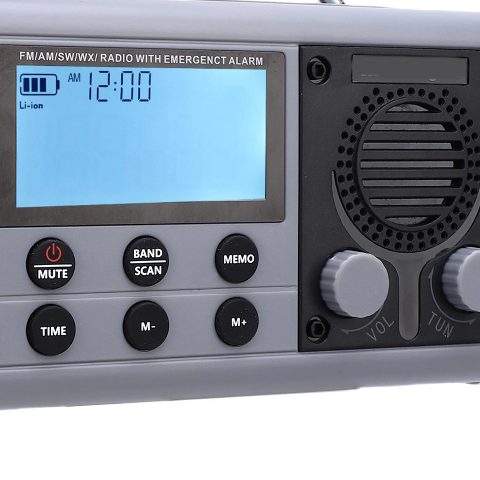 Emergency Full Band Radio Emergency Full Band Radio IPX6 Water Proof COG LCD Display Full Band Portable Solar Radio