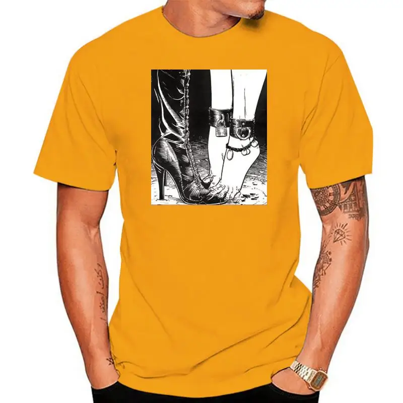 

New Fashion Men Short Sleeve Novelty Cool Tops Men Short Sleeve T-Shirt Vaporwave Otaku Japan Heels Feet Bondage Kink T-Shirts