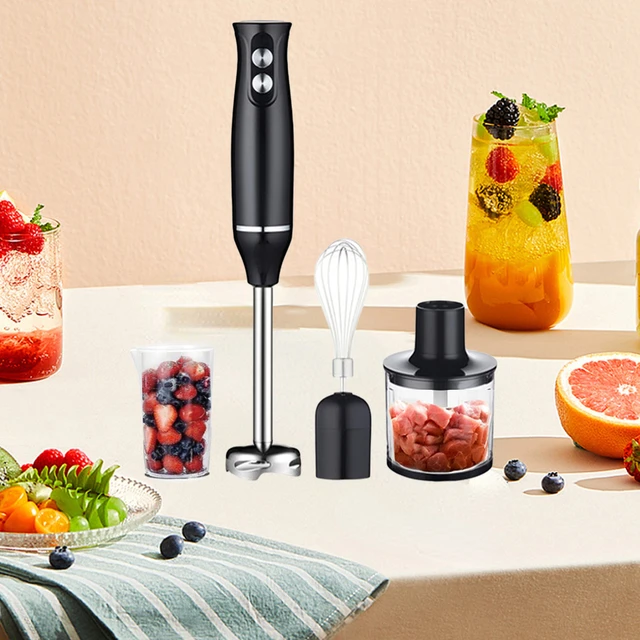 5 Core 500W Immersion Blender Handheld 2 Speed Stainless Steel