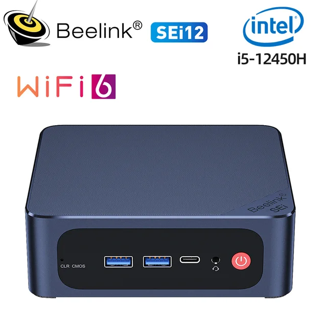 멀티미디어 사용을 위한 최적화된 2023 Beelink SEi 12 미니 PC 데스크탑 컴퓨터