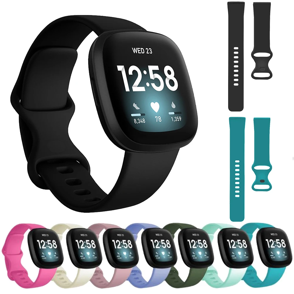 Silicone Bracelet For Fitbit Versa 3 Watch Band For Fitbit Versa 3 Soft