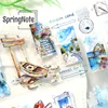 2m/ Roll Oil Painting PET Sticker Decorative Sea Tide Tape For Scrapbook Magazine Aesthetic Stationery 4