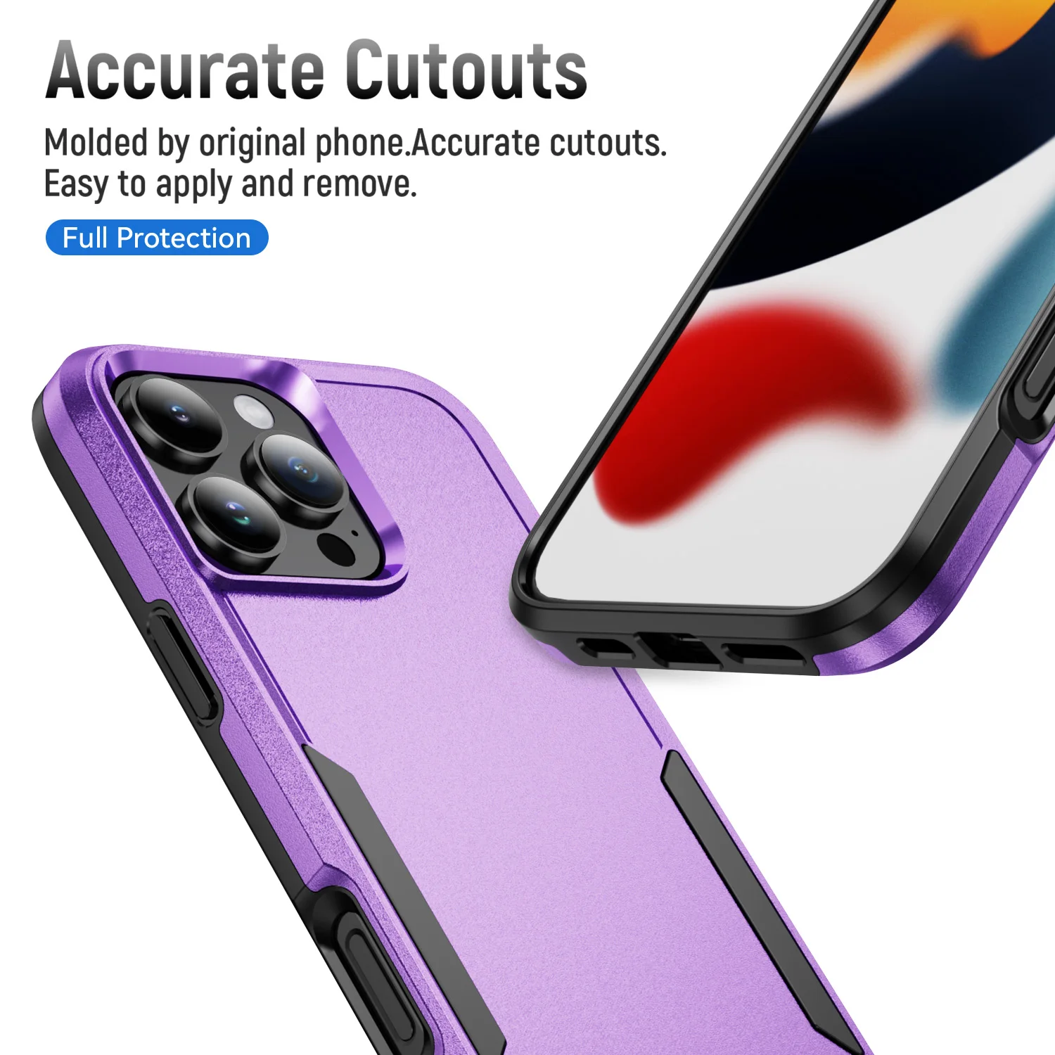 Enhanced Dual-Layer Military Grade Shockproof Phone Case