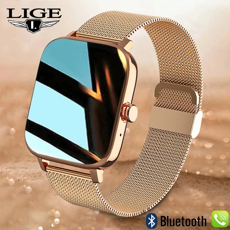 Смарт-часы LIGE для мужчин и женщин сенсорный экран 1 69 дюйма Bluetooth |