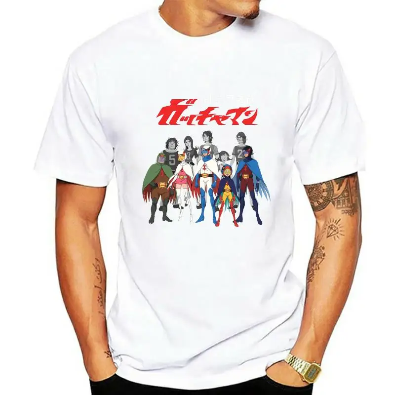 2020 Più Nuovo Cool Gatchaman Japan Classic Anime Movie 3D Print Men 100% Cotton Tee Shirt Estate Popolare Manica Corta Tees