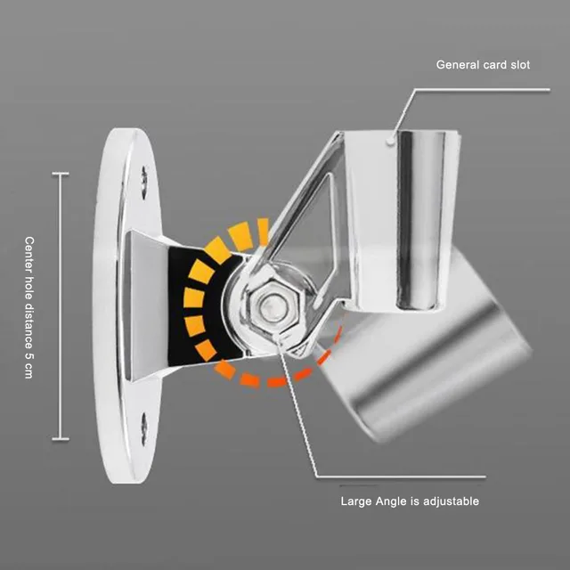Support de Douche Universel Réglable à 360 °, Pommeau Mural – Image 6