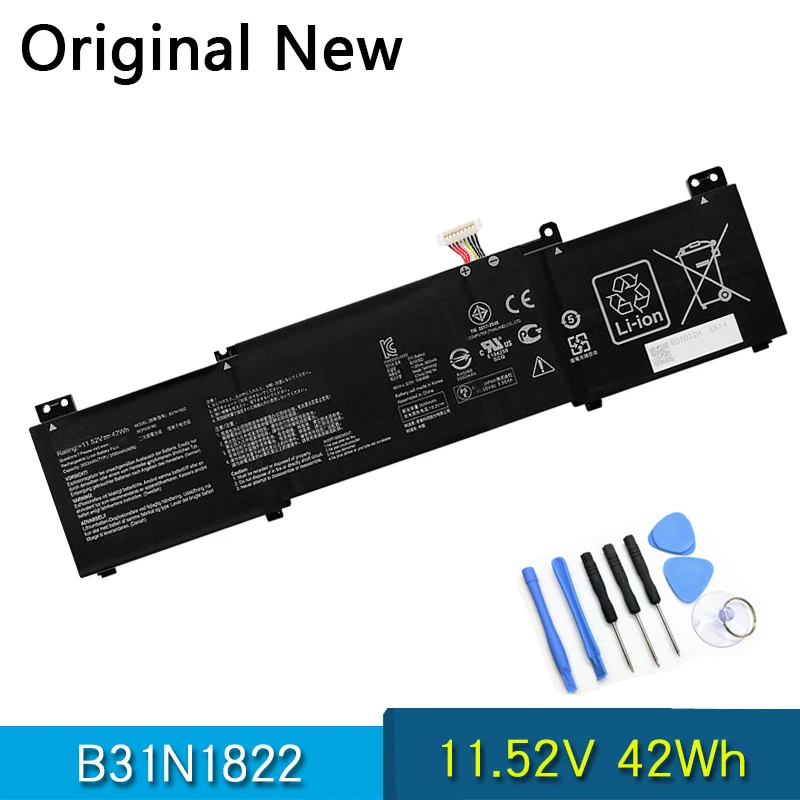 

NEW Original B31N1822 Laptop Battery For ASUS UX462 UX462DA For Zenbook Flip 14 UM462DA-AI028T UX462DA-AI040T 11.52V 42Wh