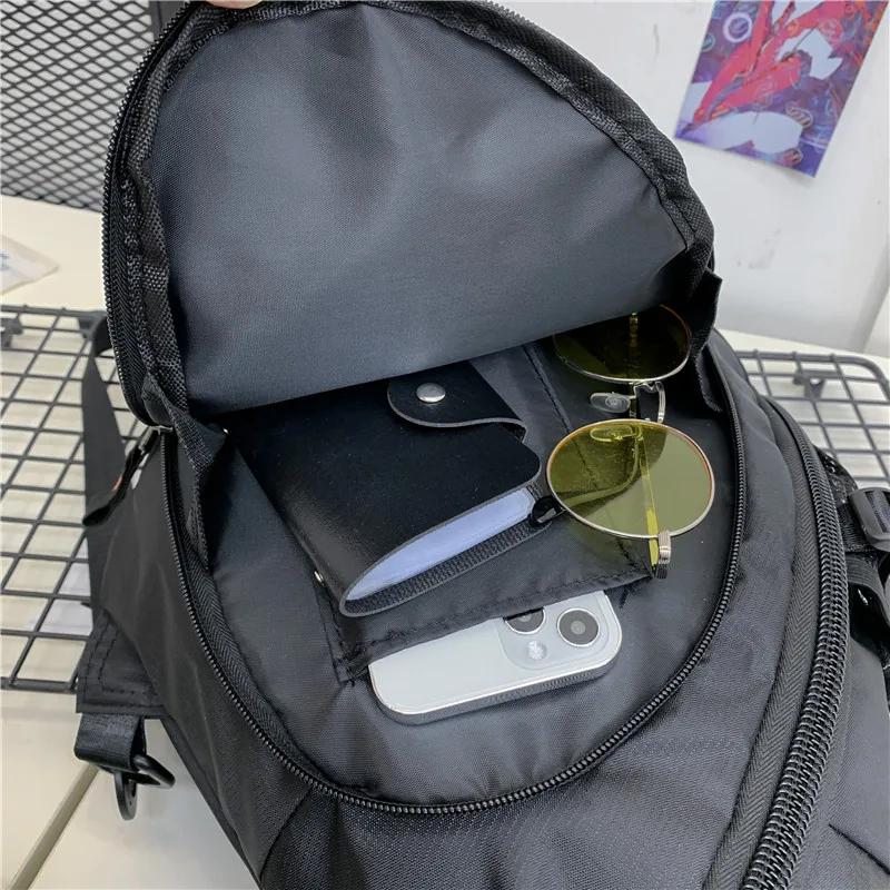 Outdoor Hip Hop Techwear Style Sling Bag Men Women Multifunction Waterproof Travel School Bag Motorcycle Sport Crossbody Bag 3