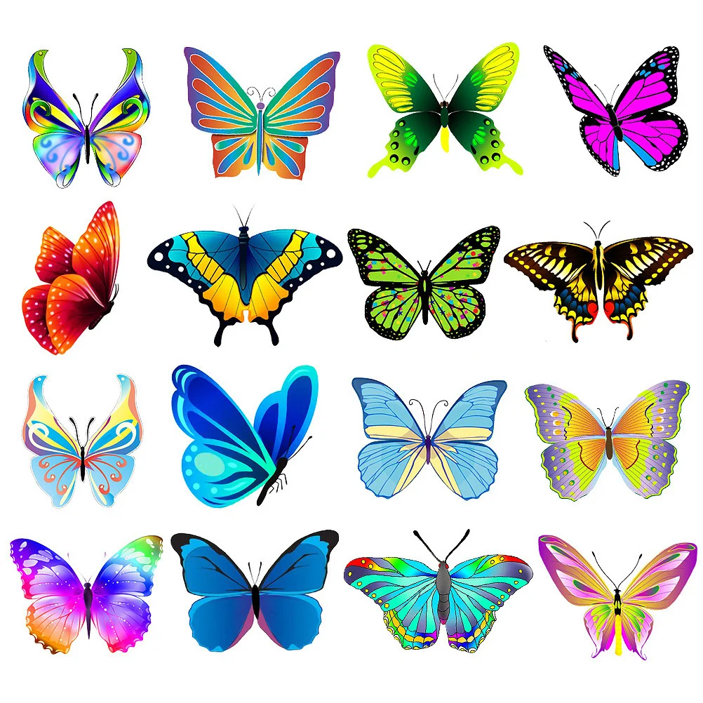 

100pcs Waterproof Butterflies Stickers Graffiti Decals for Scrapbook Suitcase