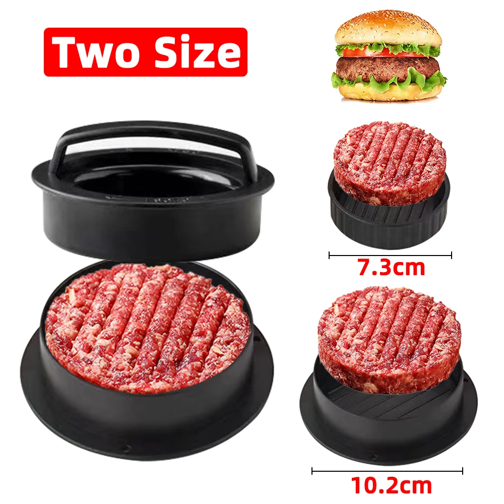 Th Stuffed Burger Press, 3-in-1 Non Stick Patty Maker Different Size