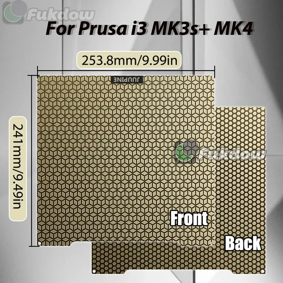 PEI Honeycomb Build Plate For Prusa i3 MK3 MK3S+ MK4 Build Plate 241*254mm Spring steel sheet pei peo pet pey Geco build plate image 3
