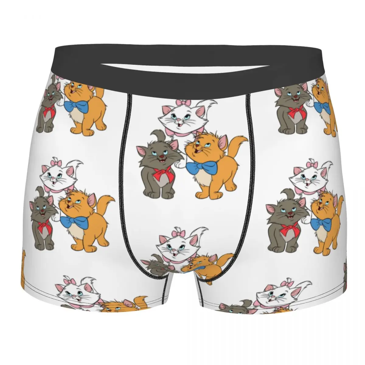 

Custom Disney Marie Cat Underwear Men Breathable Cartoon Kitten Boxer Briefs Shorts Panties Soft Underpants For Male