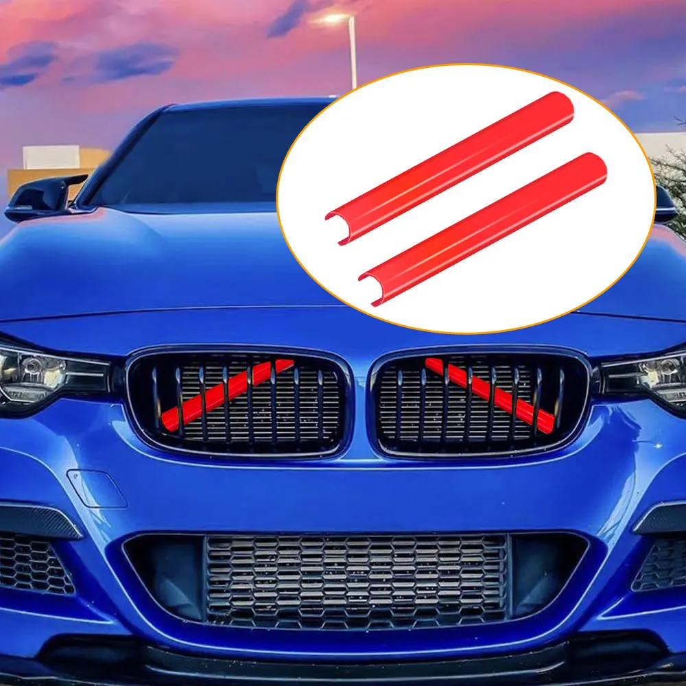 

Front Kidney Grille Cover Frame Trim Strips for BMW F20 F21 F22 F23 F30 F31 F32 F33 F44 F45 1 2 3 4 Series M Sport Style Sticker